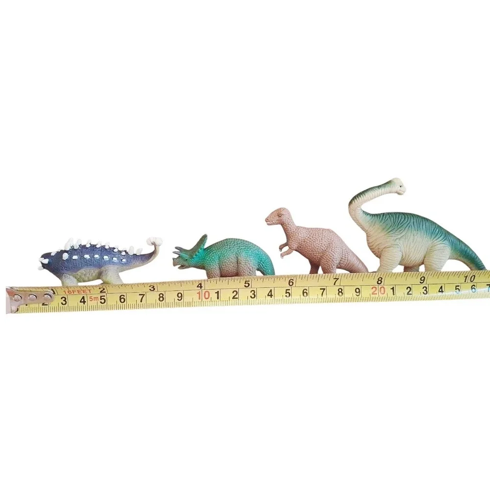 Vintage 1999 Dinosaur 4 Piece Lot M.M.T.L Toy FIGURE  Brontosaurus‎ 4x3